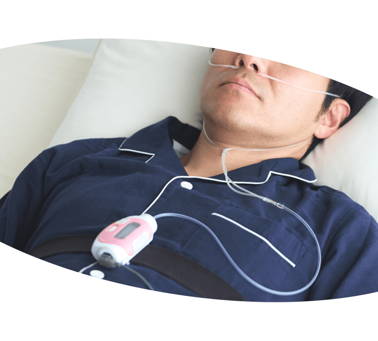 自宅でできる、簡単な睡眠検査のイメージ